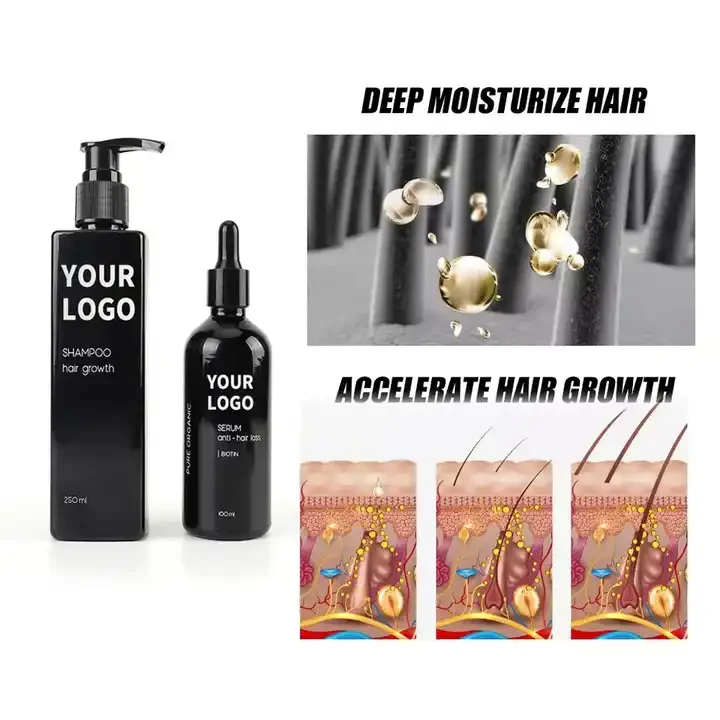 Supplier Wholesale Oil Control Anti Loss Hair Natural Regrowth Treatment Scalp Elixirs Hair Growth Oil Serum shampoo kits