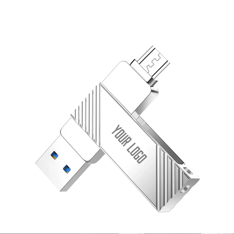 Factory Custom OTG Micro USB3.2 Flash Drive 32GB 64GB 128GB 256GB USB Pendrive Stick