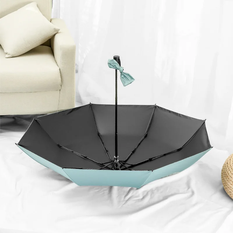 black uv three folding travel umbrellas for girls sun patio umbrella