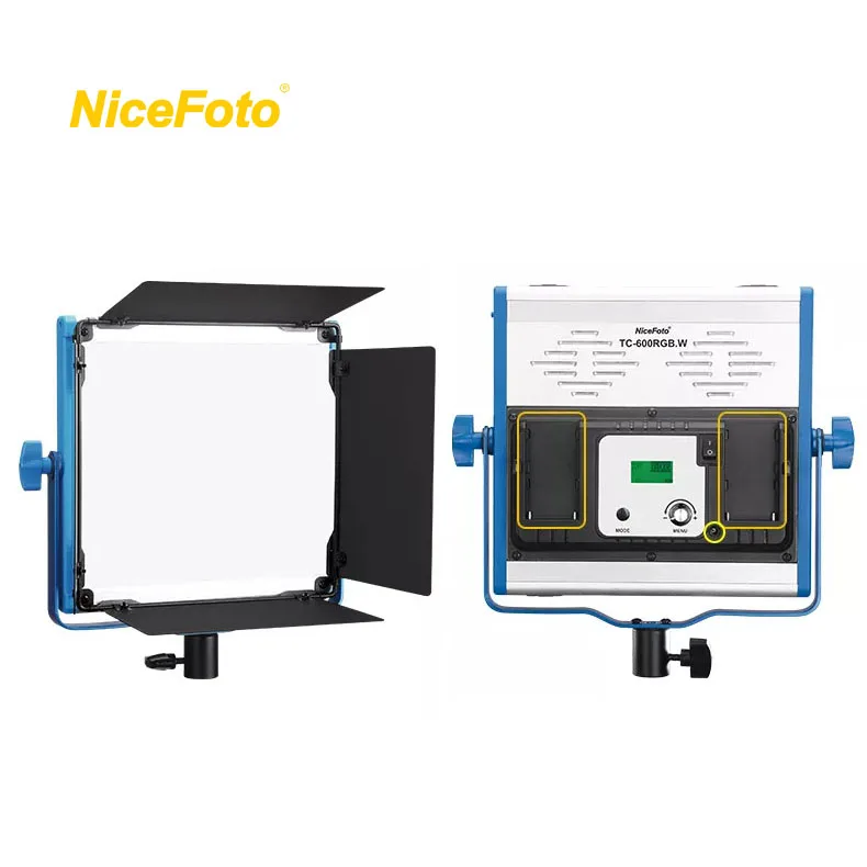 Nicefoto 600RGB 50W Professional Wireless Flat RGB LED Video Lighting Studio Camera Photography Panel Lights
