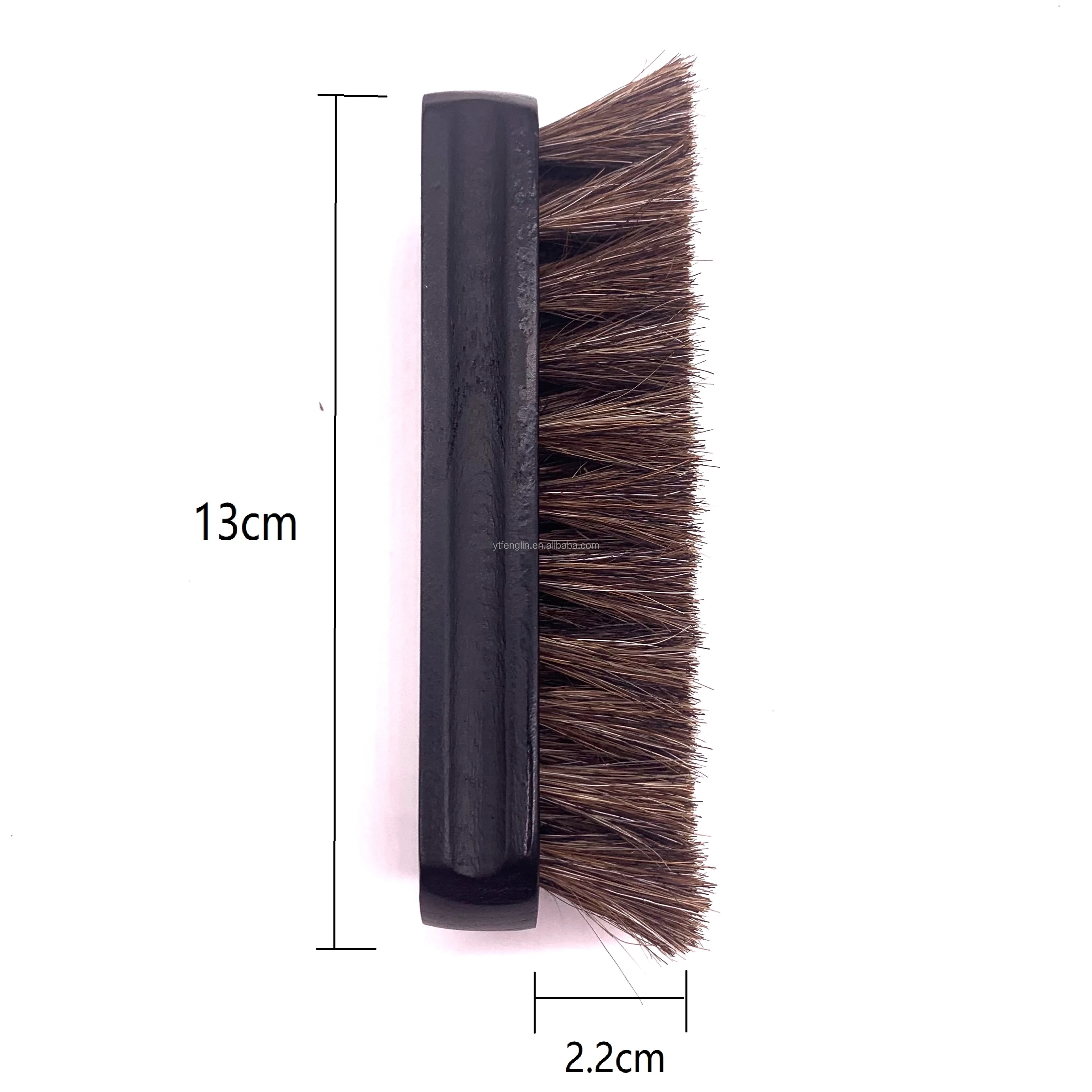 Factory wholesale Horse hair brush high quality wooden handle horsehair brush cleaning polishing shoe brush