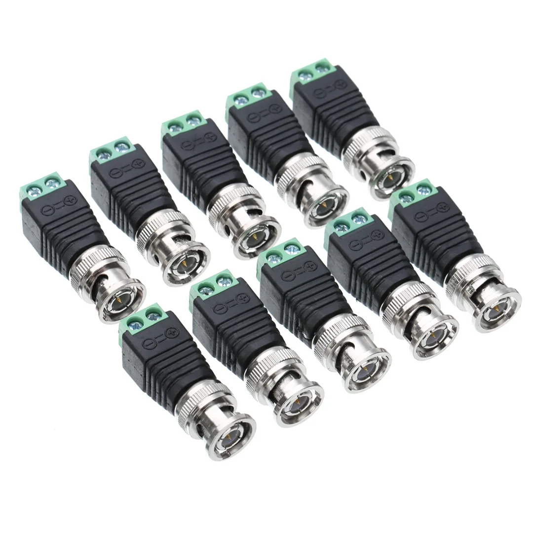 JR cctv accessories high quality coax cat5 to bnc connector