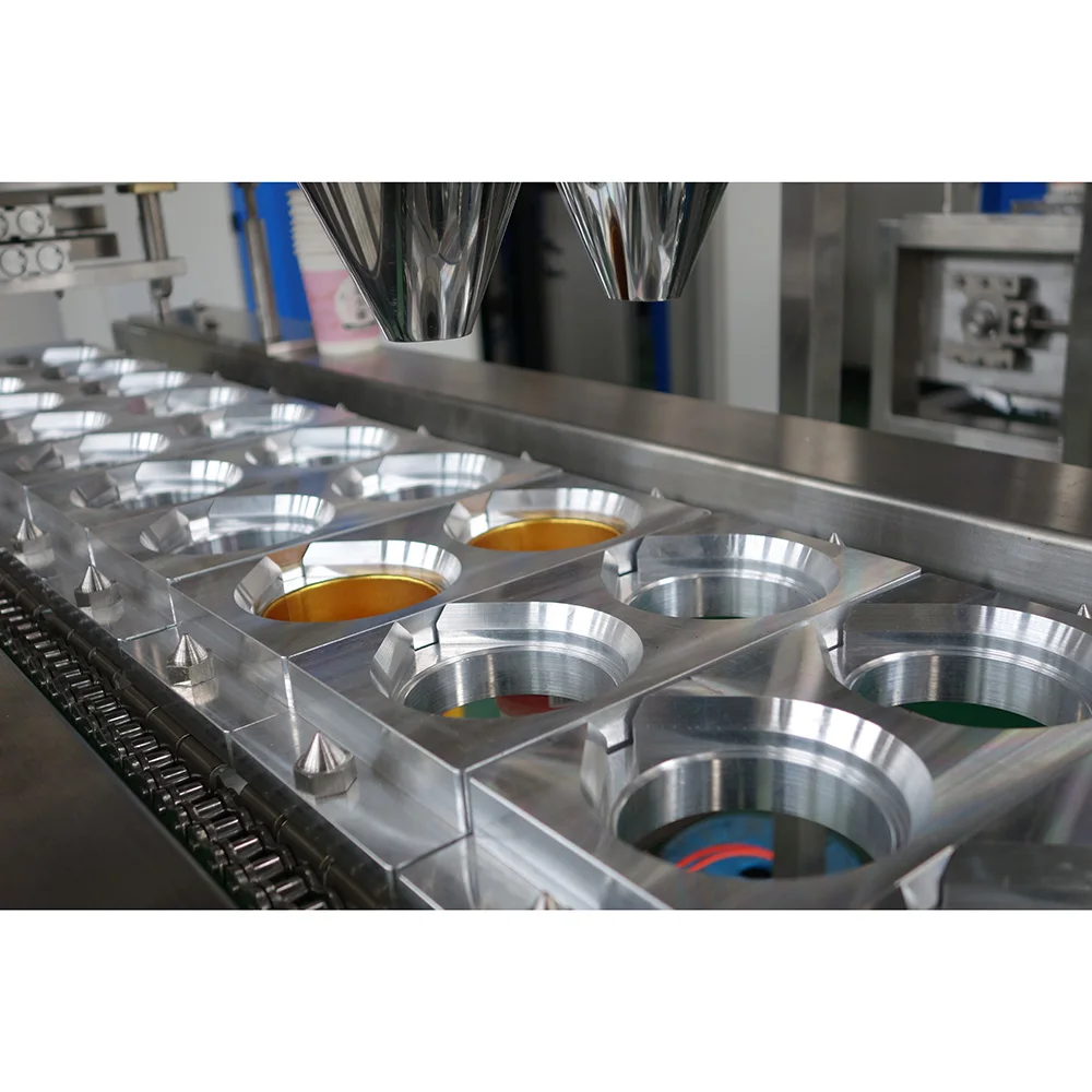 J&Ben milk and coffee cup filling sealing machine
