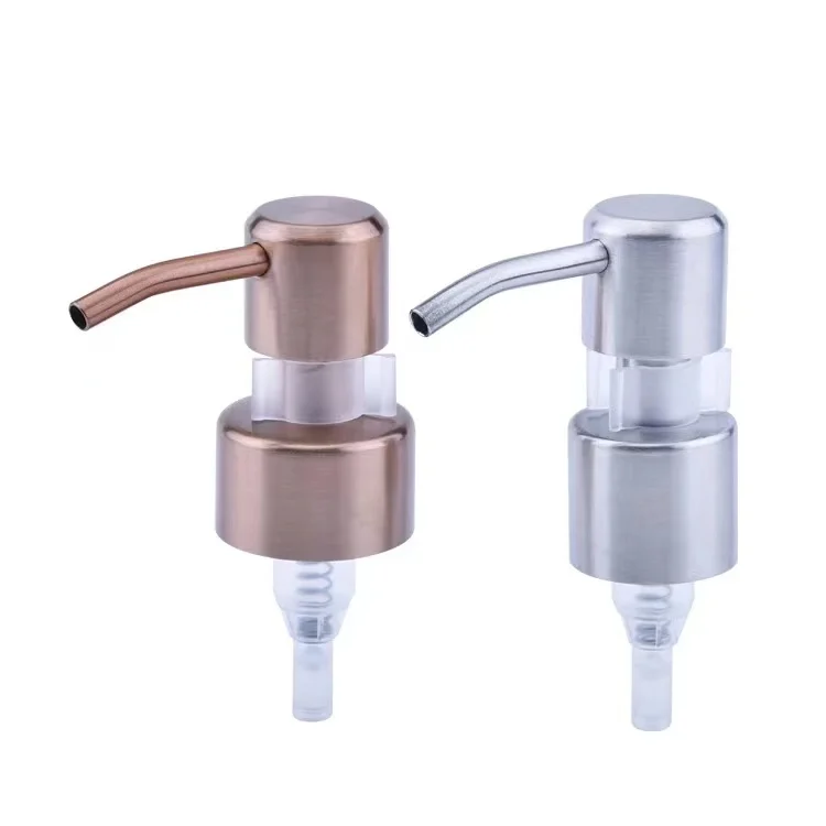 24/410 28/410 New Material Soap Dispenser with Plastic Lock Multi-colored Stainless Steel Metal Custom Gold Lotion Pump