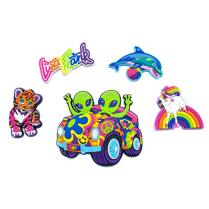 Custom Brand Shoe Charms Cartoon Charm Lisafrank Croc Charms Designer