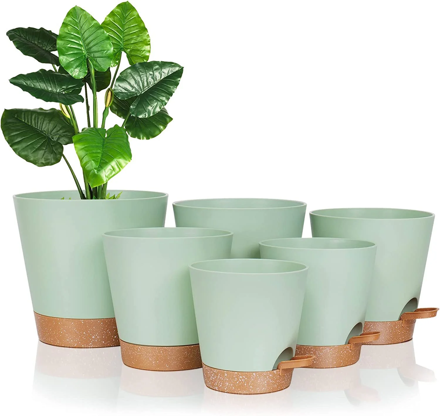GT Large Pot Self Watering Outdoor Vase Large Pot Plastic Flower Pots Wholesale