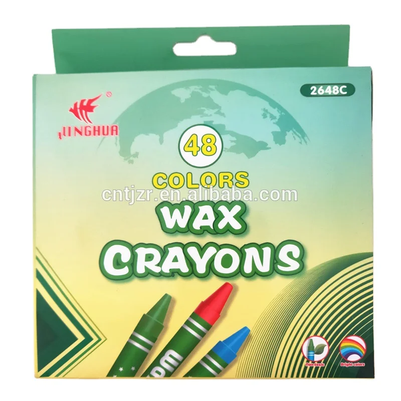8*90MM  48 ColorsPainting Paper Box Packing  for Kids Colour Crayon