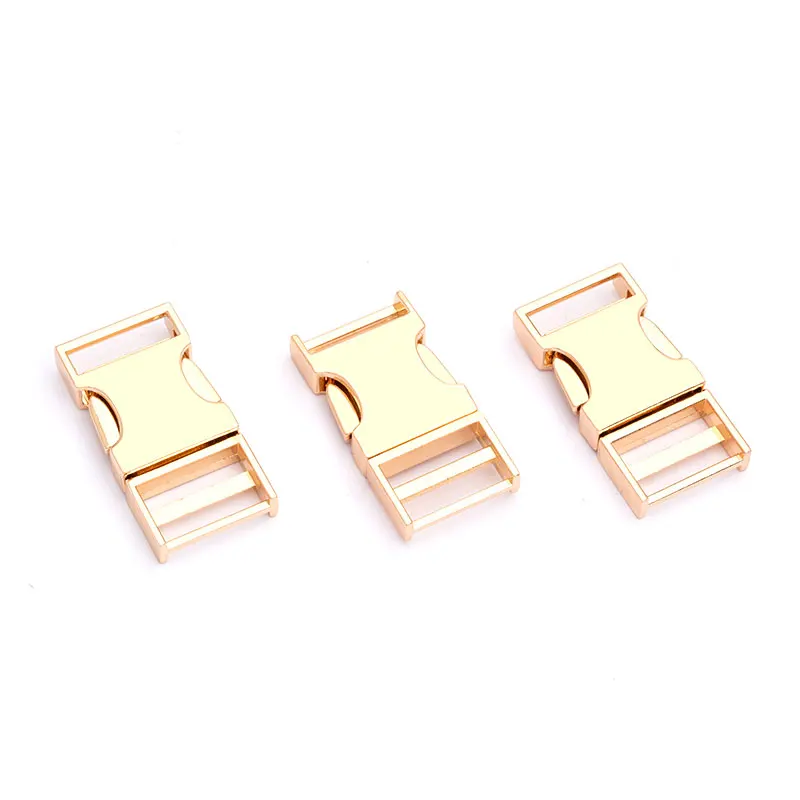 Custom Gold Metal Side-Release Buckles for Bags and Backpacks