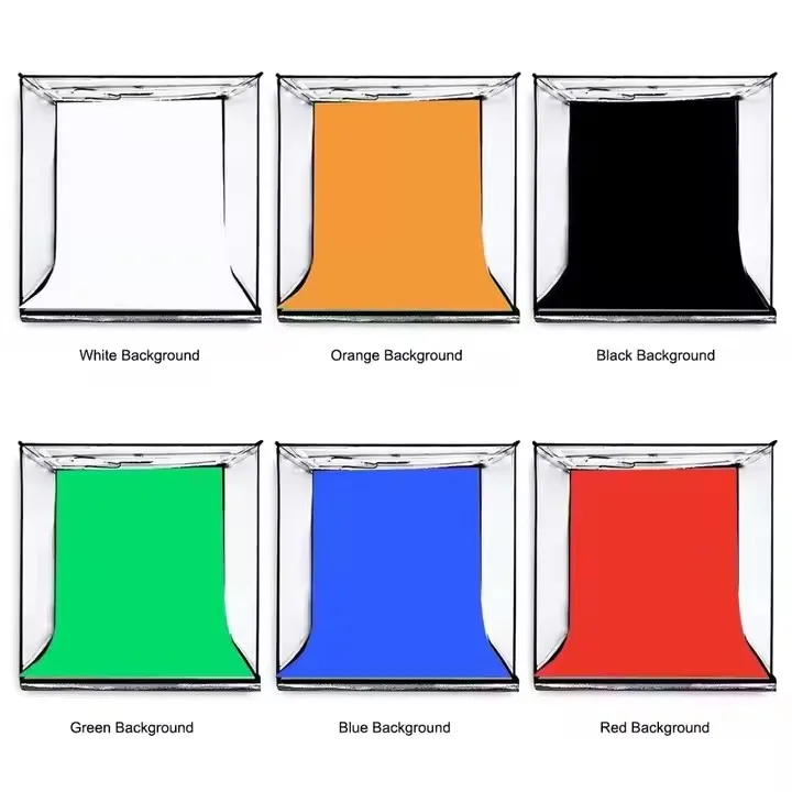 new PULUZ PU5060 60cm LightBox shooting Tent Kit with backdrop Foldable LED light Room Studio Photo Box for photography