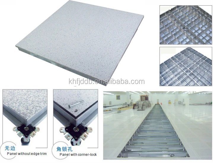 HPL PVC raised floor panel 600*600mm anti-static aluminum raised access floor