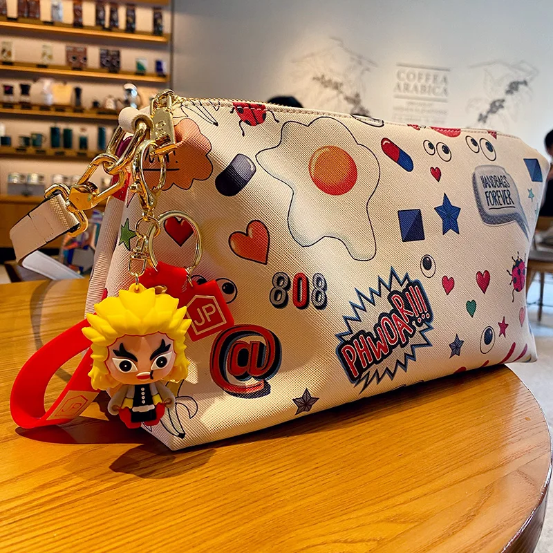 BaiMao personality anime design key ring custom 3d cartoon bag pendant key chain car key keychain