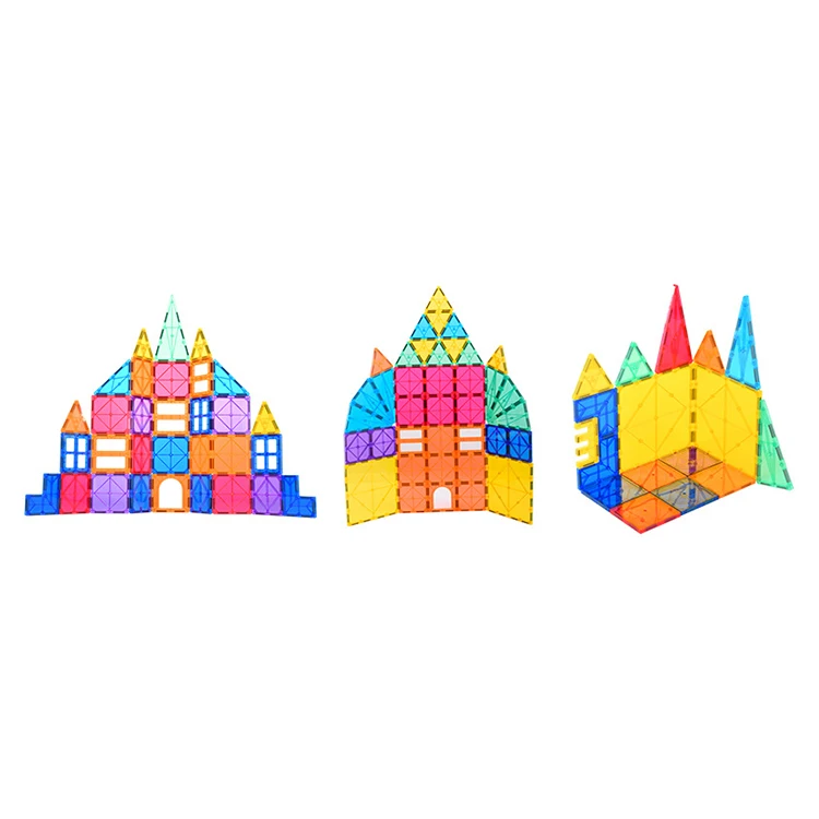 Balin High Quality Magnet Tiles Kids Educational Toys Children Many Shape Educational Magnet Tiles Toy