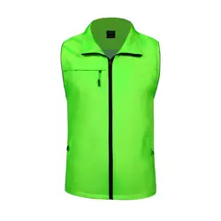 Новое поступление, композитный жилет с двойными манжетами и карманами, светоотражающий жилет