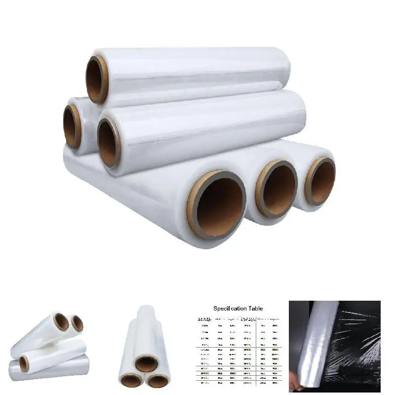 Low Moq Pe Winding Protective Film Clear Black Packing Lldpe Stretch Film