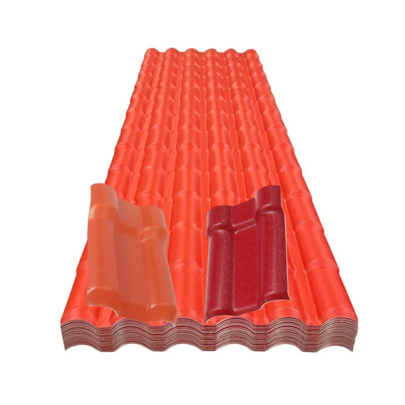 Traditional Style Weather-Resistant ASA Resin Roofing Sheets PVC Tile Plastic Roof Sheet