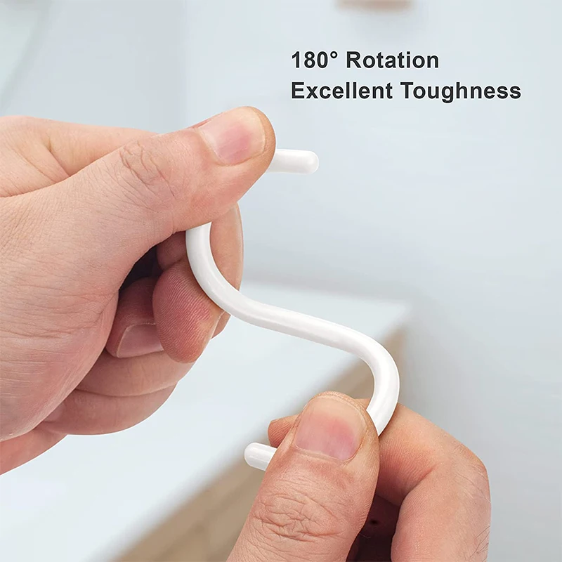 Производитель, белая пластиковая C-образная вешалка для душа в ванную комнату, C-образные занавески для душа, крючки