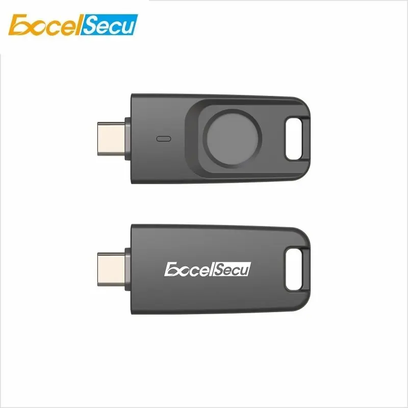 ESecuFIDO-FD210-ZK3 FIDO2 био Кнопка отпечатка пальца FIDO2 ключ безопасности Type-C