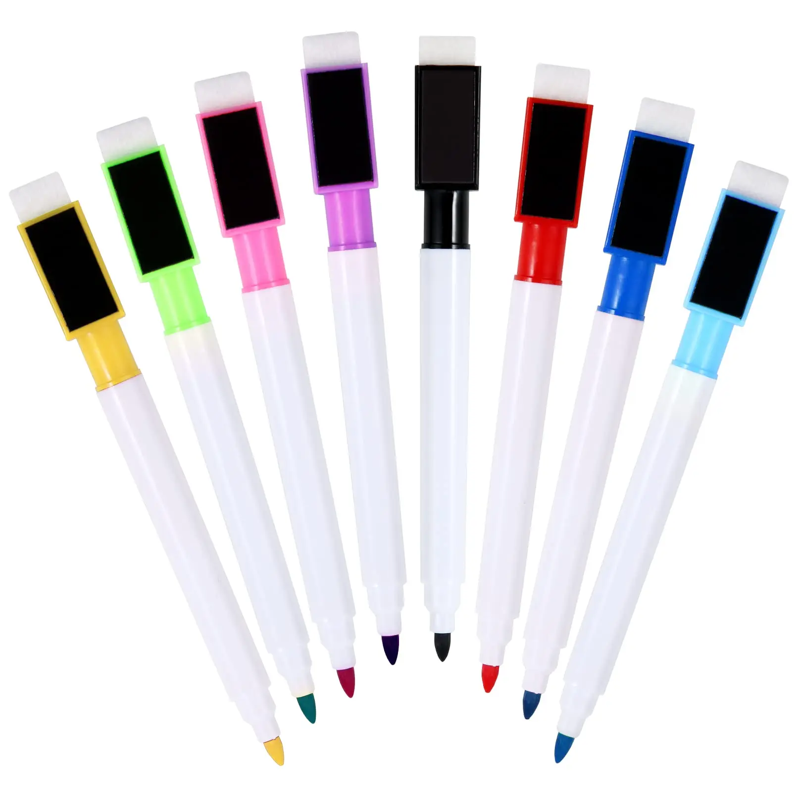 Customized Colorful for School Office Home Double Ended Magnetic Dry Erase Whiteboard Marker Pens with Eraser