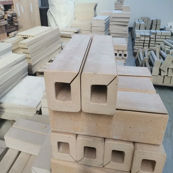 Refractory cordierite mullite extruded hollow Fixed props / batt / pillar for sanitary ware