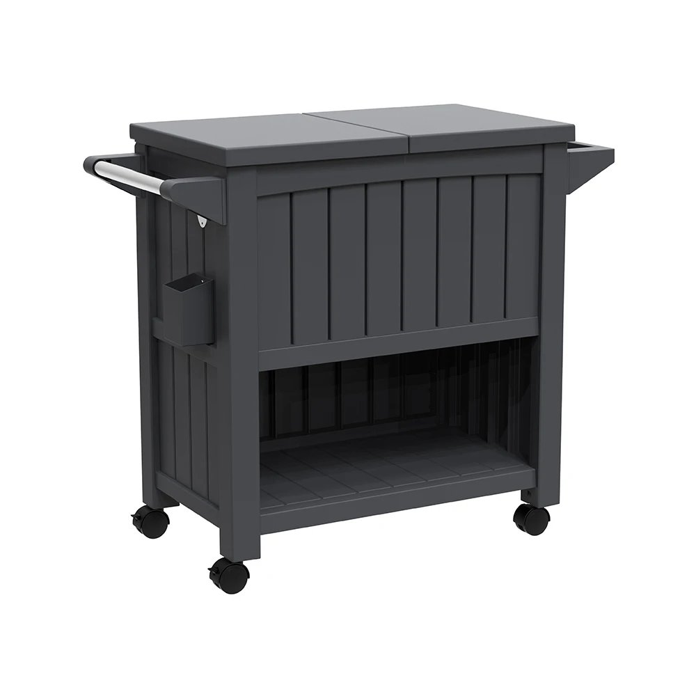 patio golf trolley cooler box cart with prep table cooler and storage