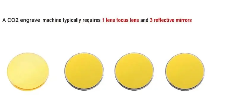 ZNSE Lens ALS CO2 Focus Laser Lens Dia 20mm FL 50.8 63.5 127 190.5mm For laser machine.