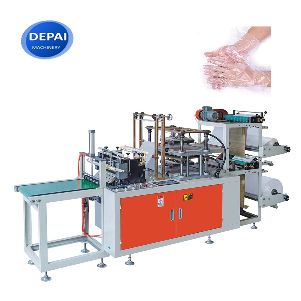 
Computerized CPE TPE PE disposable hand gloves making machine with best price 
