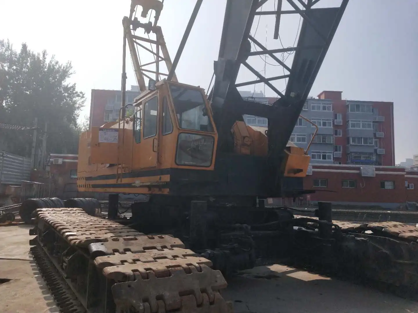 Used heavy construction machine hitachi 150ton crawler crane kh700