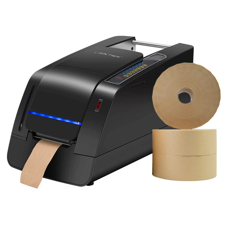 TapePower Wholesaler Carton Sealing Protection Packaging Wet Kraft Paper Gummed Automatic Water Activated Taping Machine