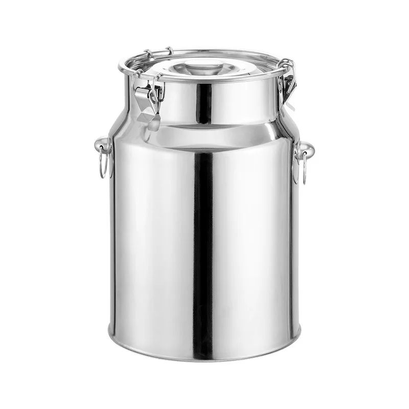 304 SS Thickened stainless steel sealed bucket Dry Tea Cans Oil Wine brewing Kettle chemical tank Water storage Bucket
