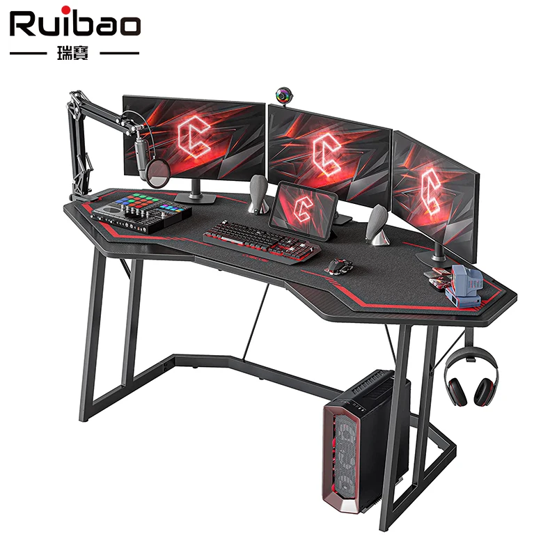 Ruibao Best Selling Gaming Desk Good Quality Height Adjustable Computer Gaming Table For PC