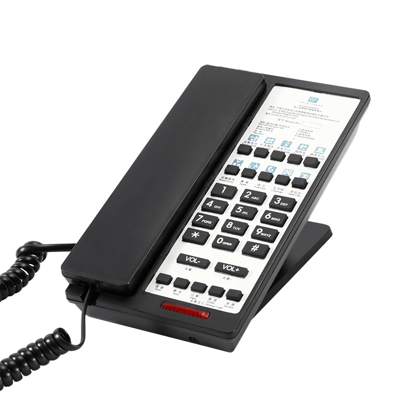 2023 New model high quality new design hotel phone for star hotels with free customized faceplate design and printing