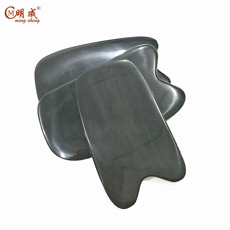 Chinese traditional acupuncture point blank buffalo horn plates,buffalo horn cow blanks guasha