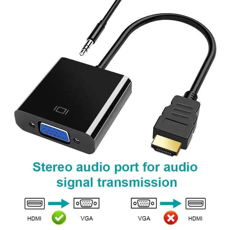 USB 3.0 to HDMI VGA Adapter Cable USB3.0 Multiport Dual Output Display 1080P Audio Video Converter for computer