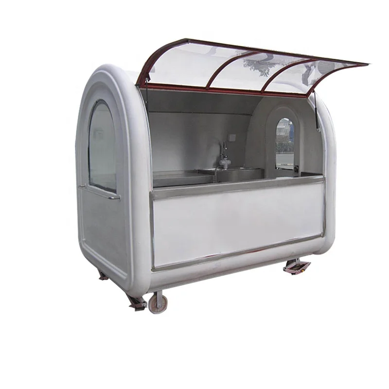 Popular Mobile Street BBQ Cart Food Van Fast Crepe Food Truck Trailer in Andhraprafesh for Sale
