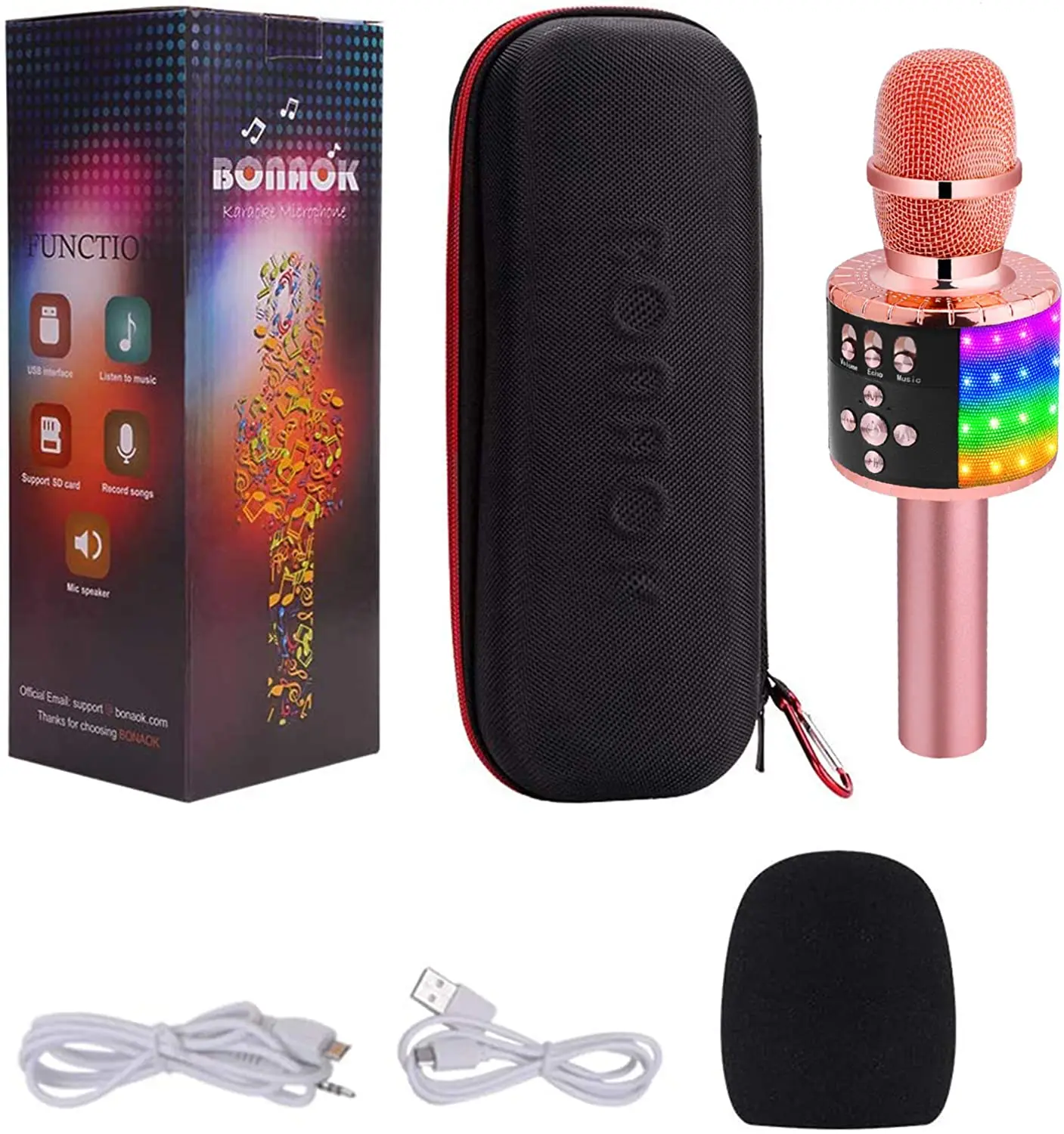 Portable Metal USB Recording Mikes Condenser Handheld Wireless Microphone Karaoke For kids karaoke machine