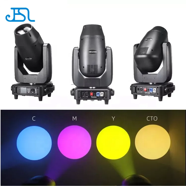 Professional Stage Lighting 400W LED CMY CTO BSW 3in1 moving headlight
