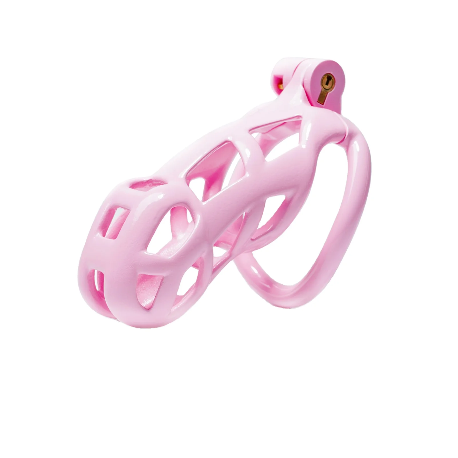 AIZHILIAN homemade chastity belt locked male urethral chastity cage flat cuckold micro male chastity cage image pictures