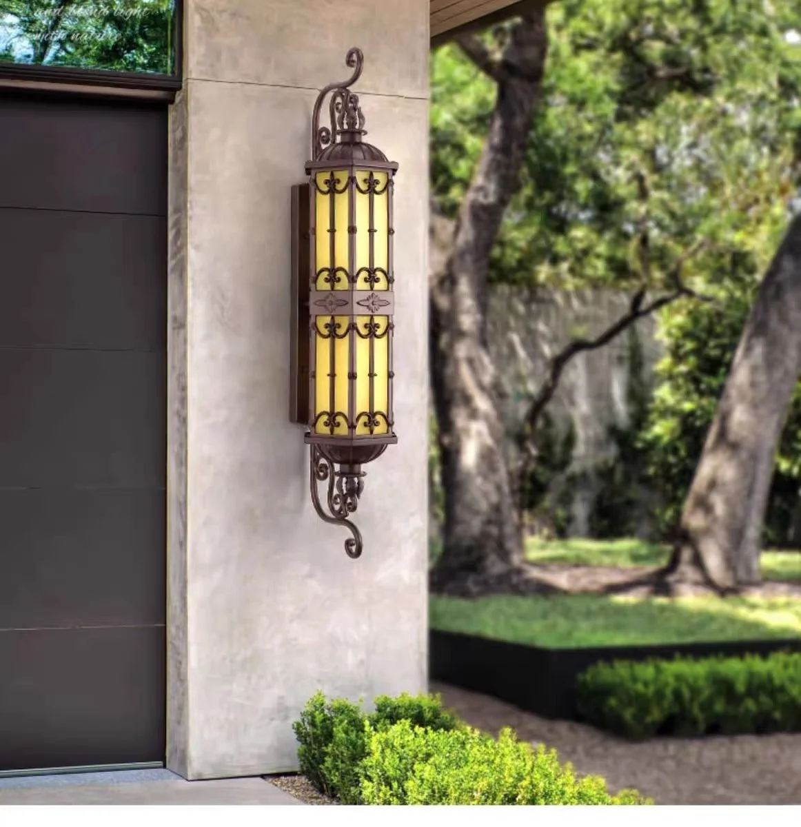 Large European classic outdoor LED wall lamp Ip65 waterproof outdoor home garden hotel corridor wall lamp