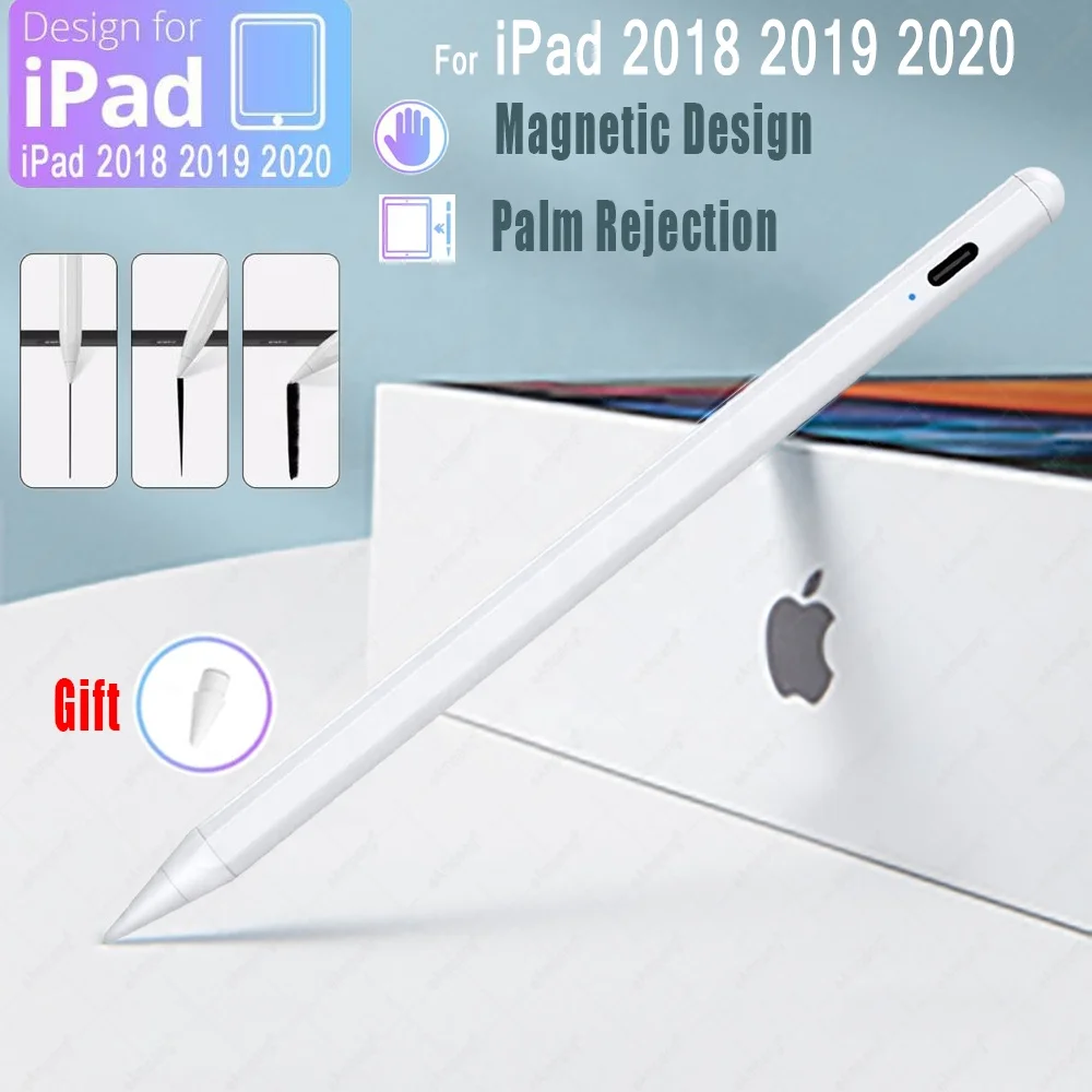 Upgraded Pen Palm Rejection Active Stylus Pen 2nd Gen For Apple IPad 2018-2020 Stylus Pencil