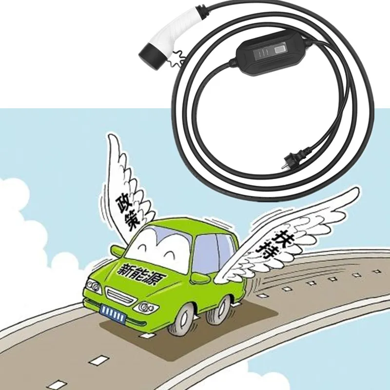 J1772 6A 8A 16A 32A 40A регулируемый ток электрический автомобиль станции с задержкой запуска светодиодный