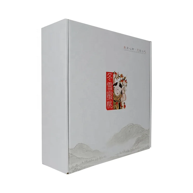 Hot Sales Logo Printing Gifts Packaging Paper Box Durable Corrugated Paper Mailer Box Folding Big Capacity Fruit Store Container