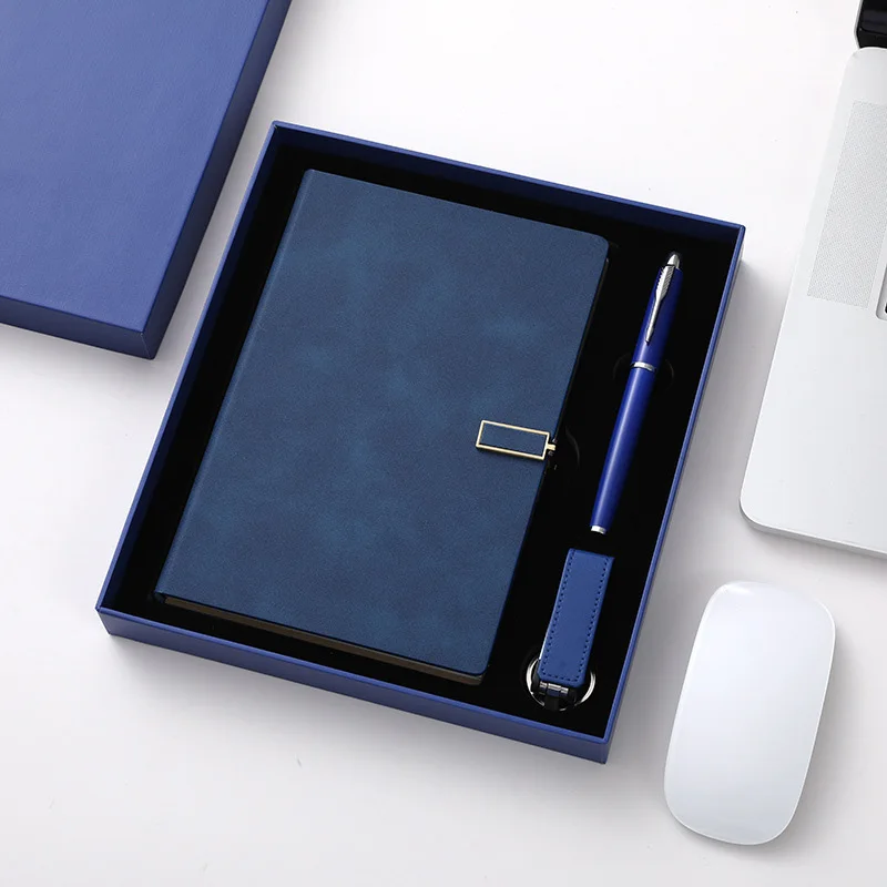 2024 Diary Set A5 Notebook With Pen USB Customized Logo Business Gift Set For Women And Men