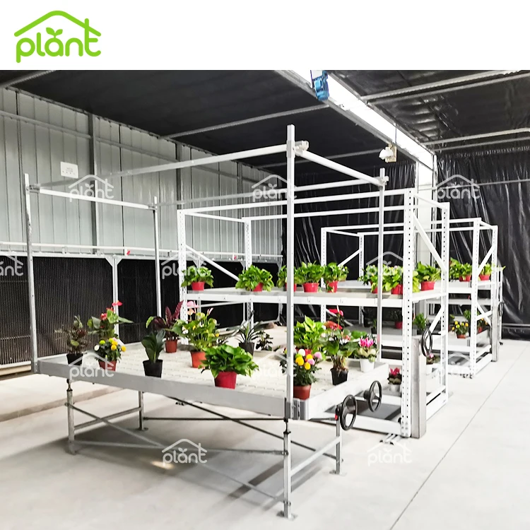 Commercial  New Type Metal Display Shelf and Rack Mobile Vertical Rolling Grow Rack