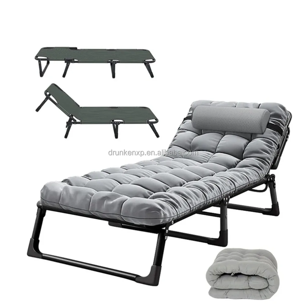 DrunkenXp Upgraded Space Saving Manufacture Folding Camping Bed Portable Folding Bed With Mattress