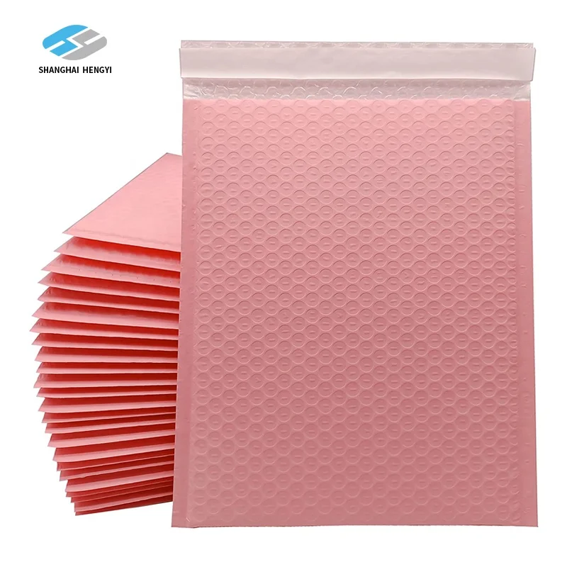 Shipping Mailing Bag Envelopes Custom Logo Oversize Letter Bubble Mailers Pink Poly Bubble Mailers
