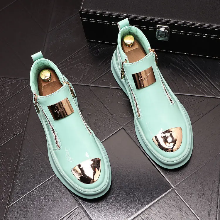 Global Hot Selling Customizable Metal Logo Luxury Brand Microfiber Leather Double Zipper Design Ladies Casual Walking Shoes