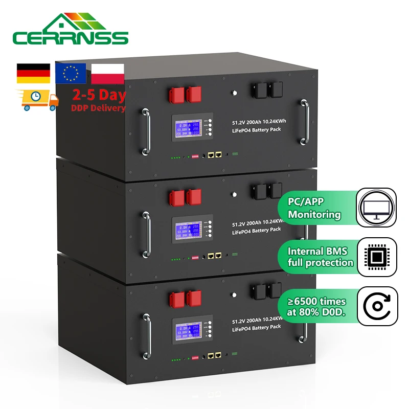 CERRNSS Новый ЕС индивидуальный уличный литиевый 16S BMS Lifepo4 12V 48V 100Ah 135Ah 200Ah 280Ah 320ah Солнечный корпус для батареи
