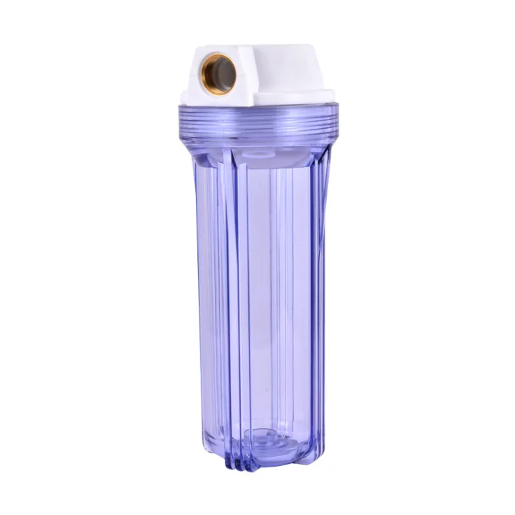 10 Inch Transparent Water Filter Cartridge Housing For Ro Water Filter