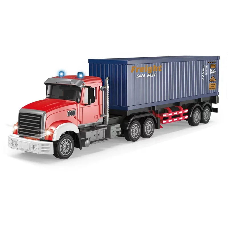 1:24 RC container truck toy remote control car freight trailer transport vehicle toy