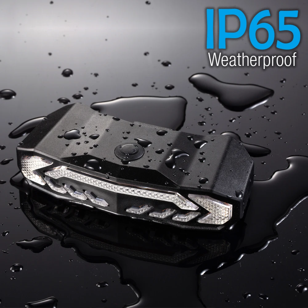 IP65 bicycles lights riding rear turn led tail light brake signal with USB-C charge Low battery indicator bike lights